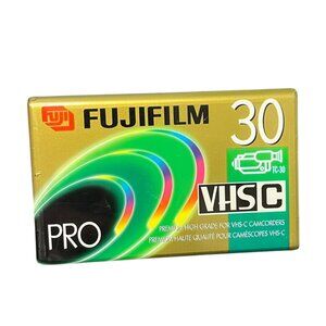 Fuji Film 30 VHS-C Pro Blank Video Tape New‎ TC-30